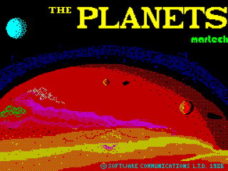 Battle of the Planets title screen for ZX Spectrum
